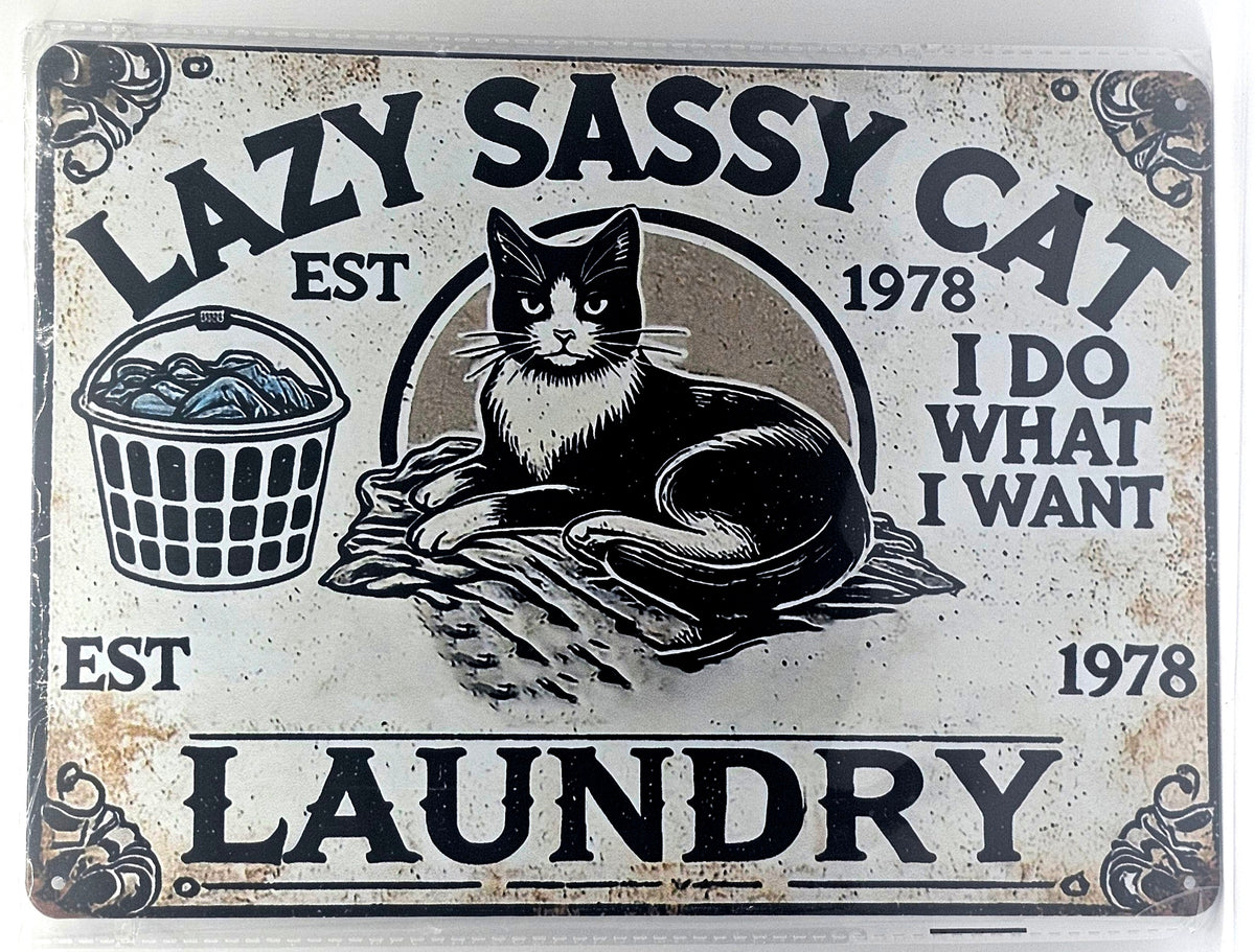 Lazy Sassy Cat Laundry