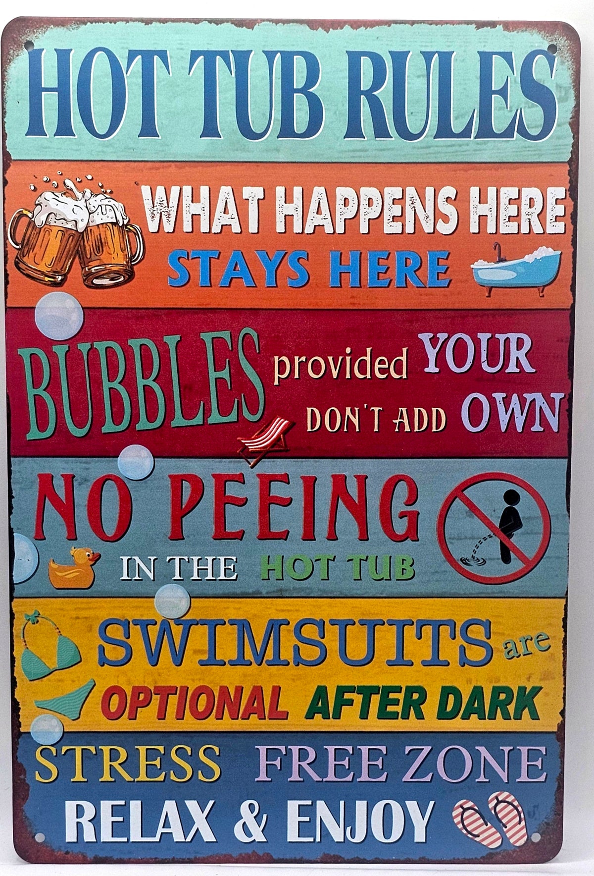 Hot Tub Rules