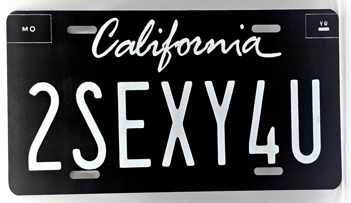 2SEXY4U License Plate