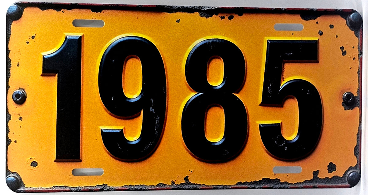 1985 License Plate