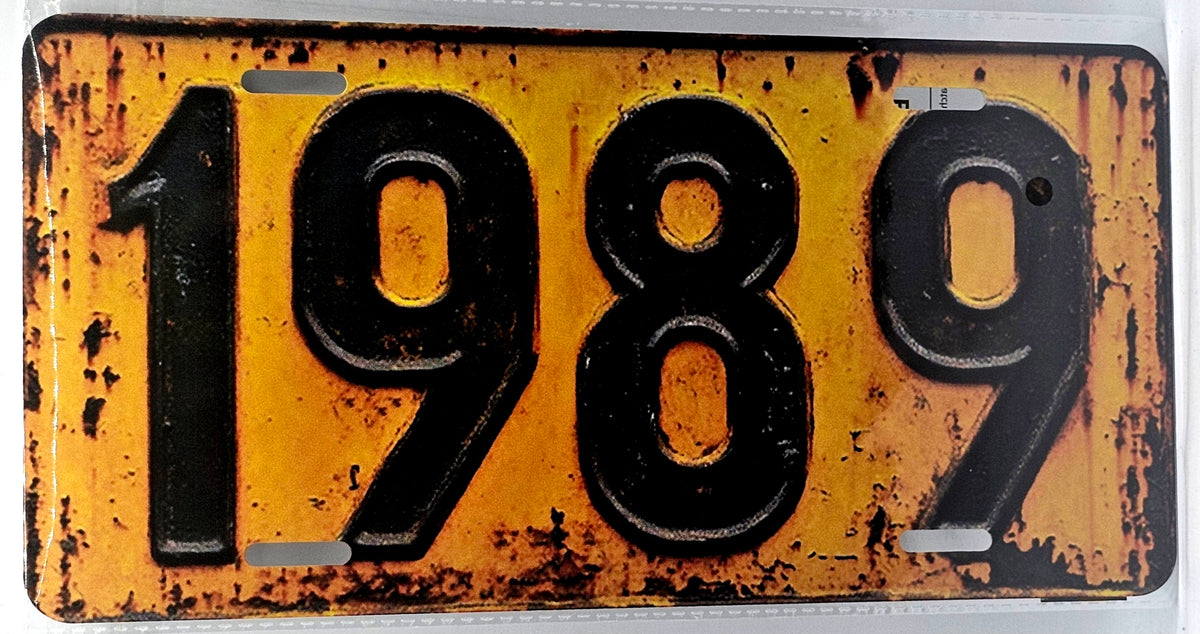 1989 License Plate