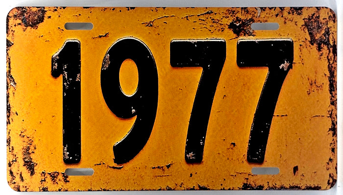 1977 License Plate