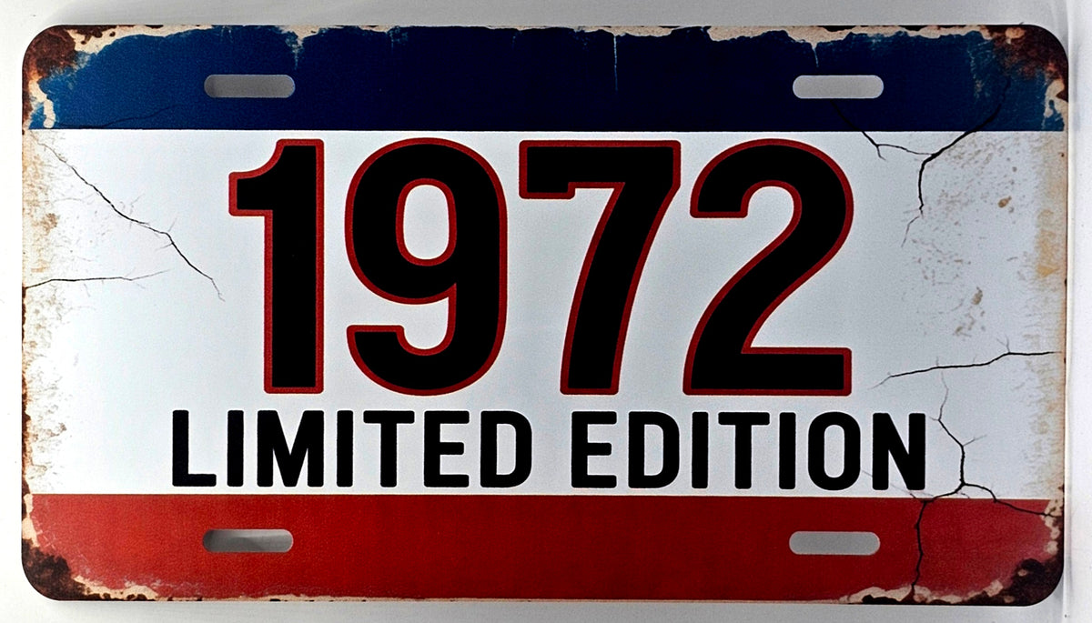 1972 Limited Edition License Plate