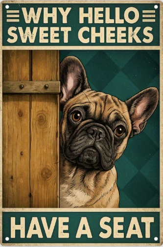 Why Hello Sweet Cheeks Have A Seat "French Bully"