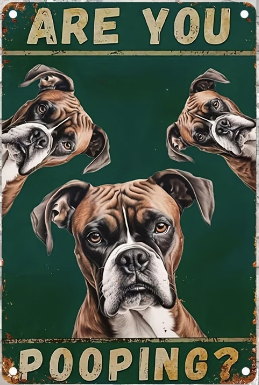 Are You Pooping? - Boxer Dogs