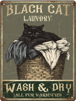 Black Cat Laundry Wash and Dry All Fur Varieties