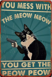 You Mess With The Meow Meow You Get The Pow Pow