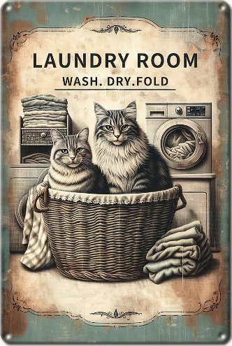 Laundry Room, Wash Dry Fold (Cat)