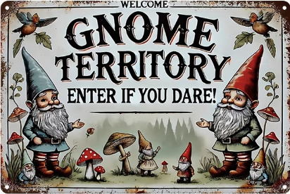 Welcome Gnome Territory Enter If You Dare