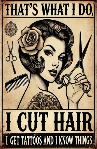 That's What I do, I Cut Hair, I Get Tattoos and I Know Things