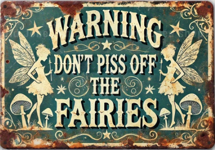 Warning Dont Piss Off The Fairies