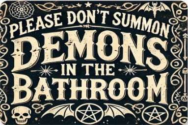 Please Don't Summon Demons In The Bathroom