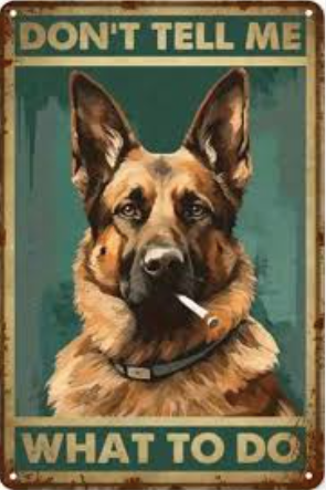 Dont Tell Me What To Do (German Shepherd)