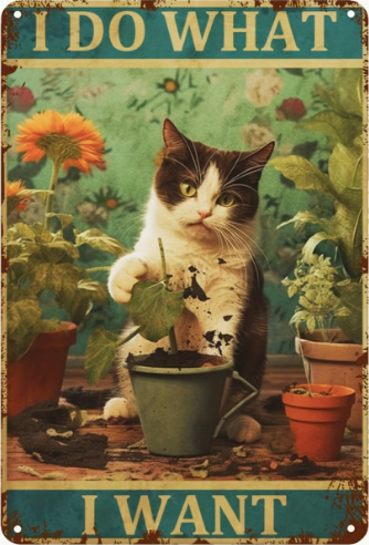I Do What I Want - Cat in Garden